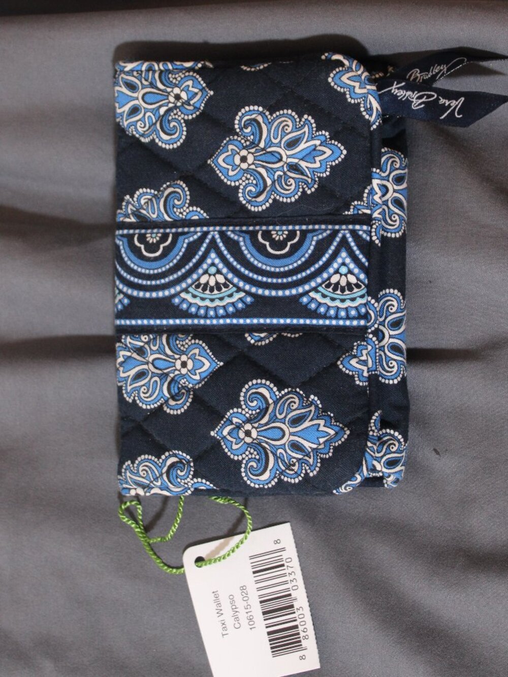 NWT Vera Bradley Calypso Euro Wallet Kiss Lock/Zip Bifold - Retired
